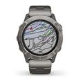 Chytré hodinky GARMIN fenix 6X PRO Solar, Titanium/Titanium Band (MAP/Music)