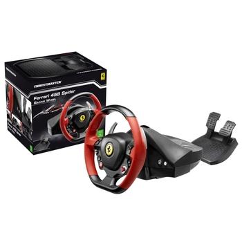 Volant s pedály THRUSTMASTER  Ferrari 458 Spider Xbox One, černo-červený(black/red)