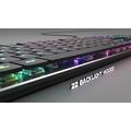 Plochá mechanická klávesnice Genesis Thor 420 RGB US, Content Slim Blue switch, software