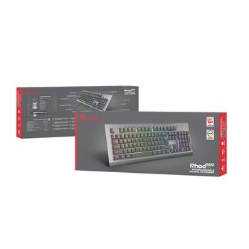 Herní klávesnice Genesis Rhod 500 RGB, CZ/SK layout, 6-zónové RGB podsvícení