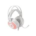 Herní stereo sluchátka Genesis NEON 600, RGB podsvícení, bílá