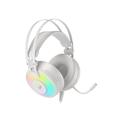 Herní stereo sluchátka Genesis NEON 600, RGB podsvícení, bílá