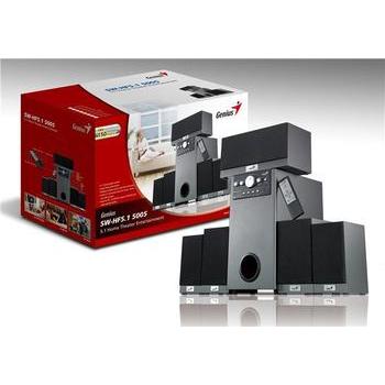 Reproduktory GENIUS  SW-HF 5.1 5005, silver wood