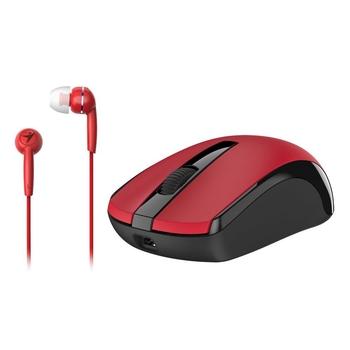 GENIUS MH-8100 bezdrátová dobíjecí myš + HEADSET ZDARMA/ červená