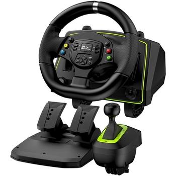 Volant s pedály GENIUS GX Gaming SpeedMaster X2, černý (black)