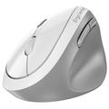 GENIUS Ergo 8350S White Grey/ vertikální/ 2400 dpi/ bezdrátová 2,4GHz+BT 5.3/ 6tlačítek/ Copilot/ ti