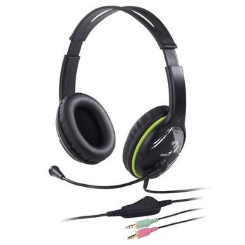 Headset GENIUS  HS-400A, černo-zelená