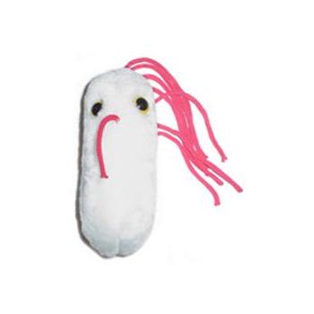 Plyšová hračka ve tvaru mikroba GIANTmicrobes Salmonela (Salmonella typhimurium)