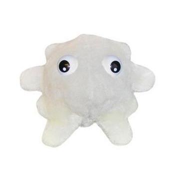 Plyšová hračka ve tvaru mikroba GIANTmicrobes Bílá krvinka (Leukocyt)