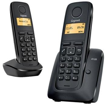 Gigaset DECT A120 Black Duo