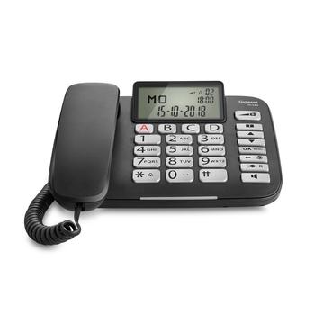 Klasický telefon GIGASET DL580, černý (black)