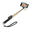 Selfie tyč GoGEN 4 teleskopická, bluetooth, zlatá