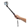 Selfie tyč GoGEN 5 teleskopická, bluetooth, černá
