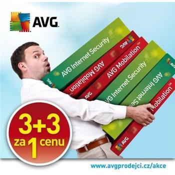 Antivirový program GRISOFT AVG Internet Security 2012 + 3 licence AVG Mobilation na 12 měs.