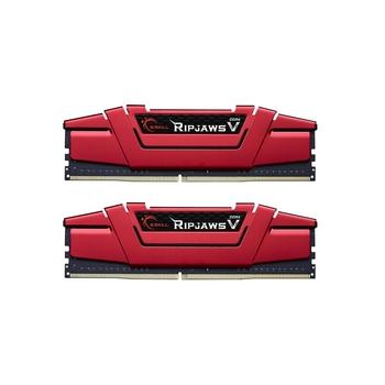 2 paměťové moduly G.SKILL F4-2400C15D-32GVR DDR4 32GB (2x16GB) RipjawsV DIMM 2400MHz CL15, červená (red)