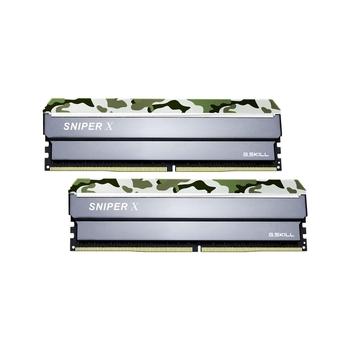 2 paměťové moduly G.SKILL 32GB (2x16GB) DDR4 3000MHz Sniper X XMP, classic Camo/stříbrná