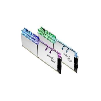 2 paměťové moduly G.SKILL F4-3600C17D-16GTRS DDR4 16GB (Kit 2x8GB) Trident Z Royal DIMM 3600MHz CL17, střbrná (silver)