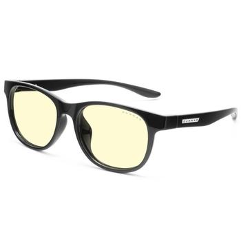 GUNNAR herní brýle RUSH KIDS LARGE (8-12) / obroučky v barvě ONYX / jantarová  skla AMBER-NATURAL