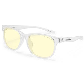 GUNNAR herní brýle RUSH KIDS LARGE (8-12) / obroučky v barvě CRYSTAL / jantarová  skla AMBER-NATURAL