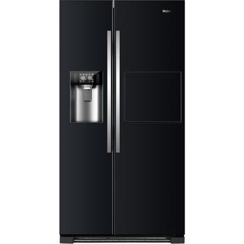 Chladnička americká HAIER HRF 630AB7 SBS, černá (black)