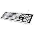 HAMA klávesnice Covo/ drátová/ VODĚODOLNÁ/ USB/ CZ+SK/ černo-bílá
