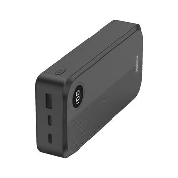 Záložní zdroj energie HAMA Power Bank 20000mA + LED displej