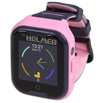 Dětské hodinky s GPS lokátorem HELMER LK 709, růžová (pink)