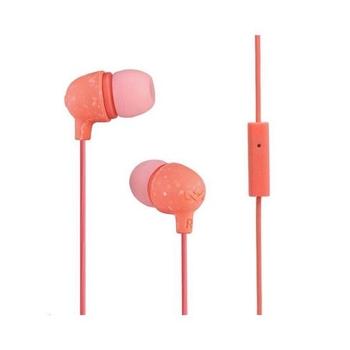 MARLEY Little Bird - Peach, sluchátka do uší s ovladačem a mikrofonem