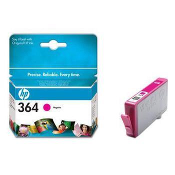 Inkoustová náplň HP  CB319EE (č.364), purpurová (magenta), 3ml