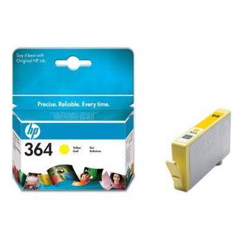 Inkoustová náplň HP  CB320EE (č.364), žlutá (yellow), 3ml