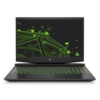 Herní notebook HP Pavilion Gaming FHD 15-dk0003nc, černý/zelený (black/green)