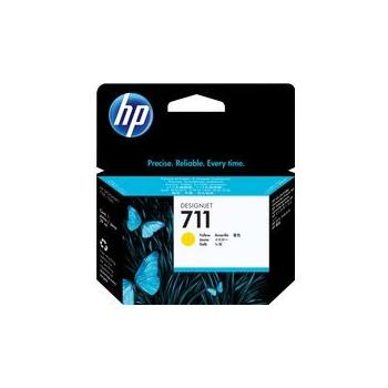 Inkoustová náplň HP 711 CZ136A 3-pack, žlutá (yellow)