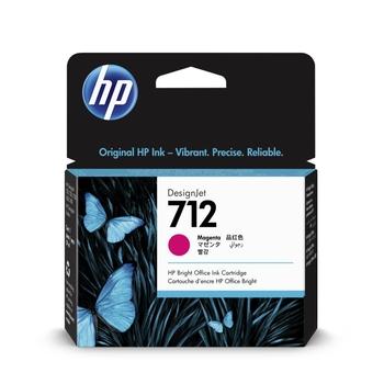 Originální inkoustová náplň HP 3ED68A (č.712), purpurová (magenta), 29 ml
