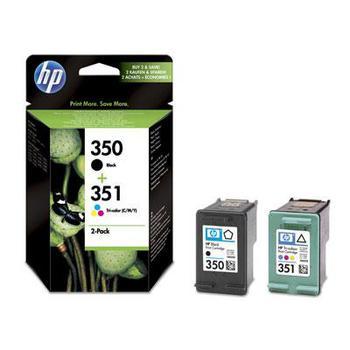 Inkoustová náplň HP SD412EE (č.350 + č.351) černá + barevná