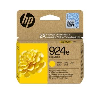 Originální inkoustová náplň HP 4K0U9NE (č.924e) EvoMore, žlutá (yellow), 800 stran