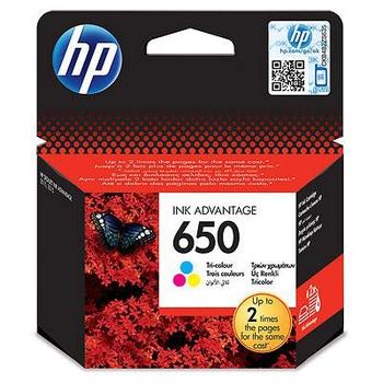Inkoustová náplň HP CZ102AE (č.650) barevná (color)