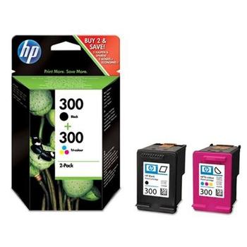 Inkoustová náplň HP CN637EE (č.300 + b.300) černá + barevná