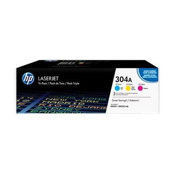 Toner pro HP CF372AM (č.304A) trojbalení CMY