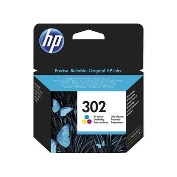 Inkoustová náplň HP  F6U65AE (č.302), barevná (color), 4 ml