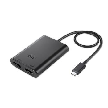 Video adaptér I-TEC USB-C na 4K Dual HDMI, černá (black)