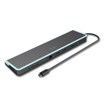 Dokovací stanice I-TEC USB-C Flat Docking Station + Power Delivery 60W, černá (black)