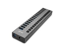 Obrázek k produktu: I-TEC HUB 16 Port + napájecí adaptér 90 W, šedý (grey)