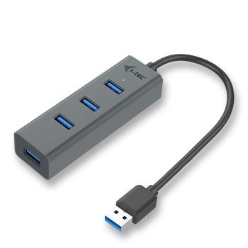 USB HUB I-TEC USB 3.0 Metal pasivní 4 portový HUB