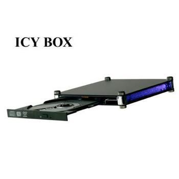Box pro slim optické mechaniky ICYBOX IB-540U-B-BL, černý (black), externí
