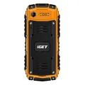 iGET Defender D10 Orange - odolný telefon IP68, DualSIM, 2500 mAh, BT, powerbanka, svítilna, FM, MP3