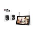 iGET HGNVK89302 - bateriový WiFi set s LCD, FullHD 1080p, 8CH NVR + 2x FullHD kamera, aplikace