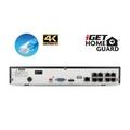 iGET HGNVK84904 - Kamerový UltraHD 4K PoE set, 8CH NVR + 4x IP 4K kamera, zvuk, SMART W/M/Andr/iOS