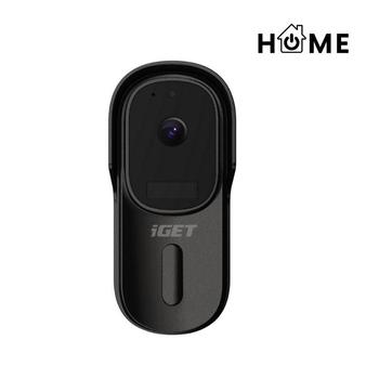 WiFi bateriový videozvonek iGET Doorbell DS1, černý (black)