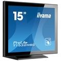 15'' iiyama T1532MSC-B5AG: TN, XGA, capacitive, 10P, 315cd/m2, VGA, DP, HDMI, černý