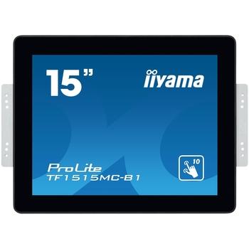 15'' iiyama TF1515MC-B1 - TN,1024x768,8ms,300cd/m2, 800:1,4:3,VGA,HDMI,DP,USB